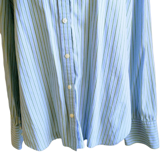 Tommy Hilfiger Striped Green/Blue Men's Shirts - Picture 5 of 14